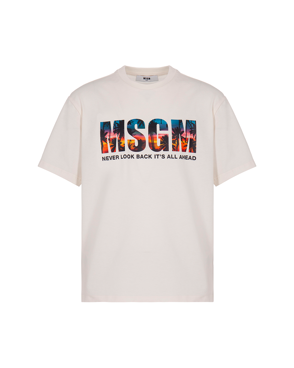 [MSGM] JERSEY T-SHIRT BOY/CREAM/S4MSJBTH239