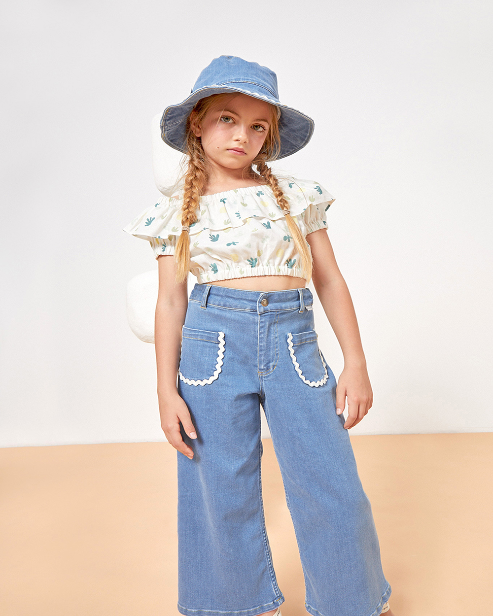 [MIPOUNET] CARINE DENIM PANT [8Y]