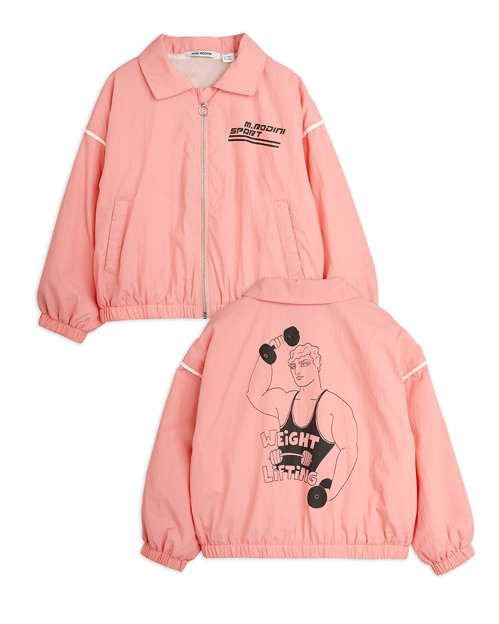 [MINIRODINI] Weight lifting sp jacket / pink [80/86, 104/110]