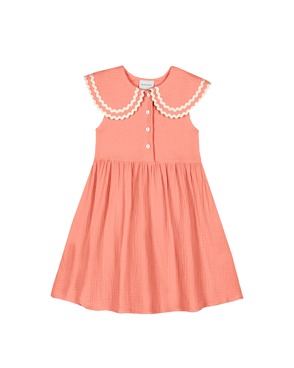 [MIPOUNET] ALICE MUSLIN COLLARED DRESS