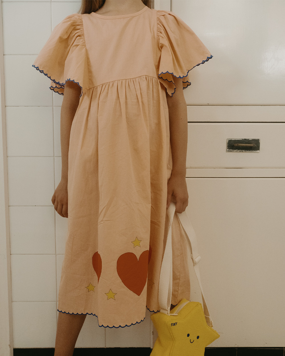 [TINY COTTONS]  HEARTS STARS DRESS [4Y, 10Y]