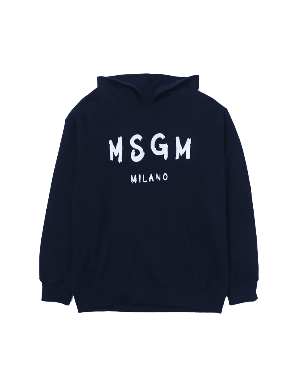 [MSGM] HOODIE JUNIOR UNISEX/ BLU/BLUE