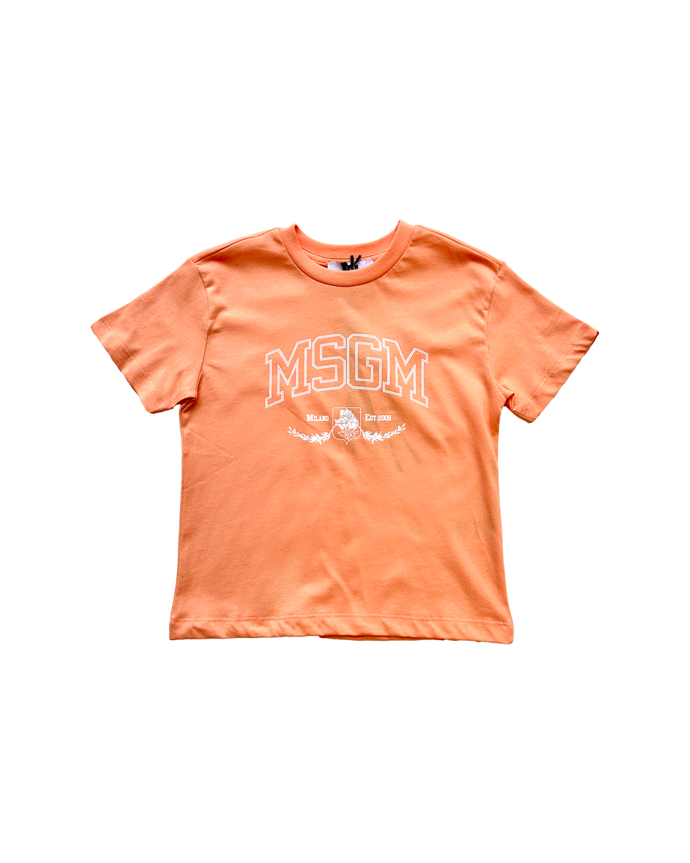 [MSGM] JERSEY T-SHIRT BOY/PEACH