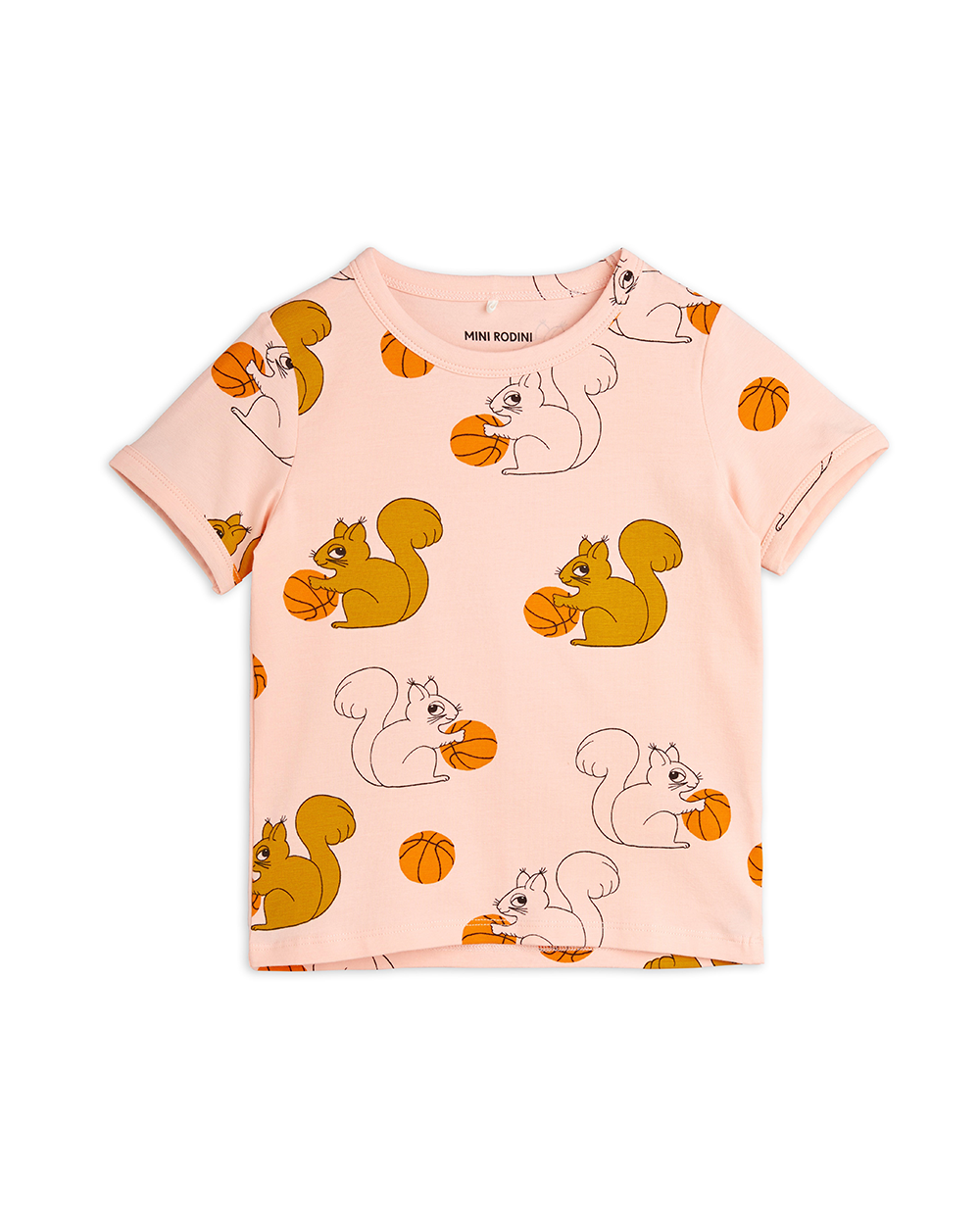 [MINIRODINI] Squirrels aop ss tee [80/86, 104/110]