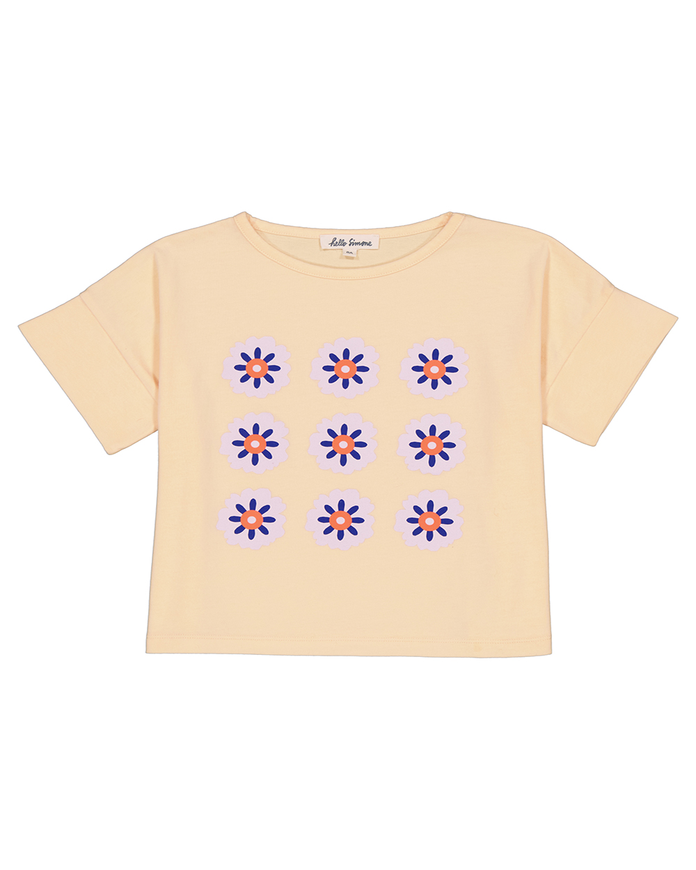 [HELLO SIMONE] Crop t-shirt Apricot Sorbet [8Y]