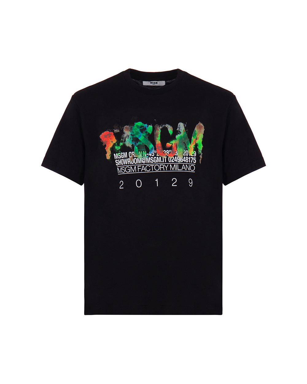 [MSGM] JERSEY T-SHIRT BOY/BLACK