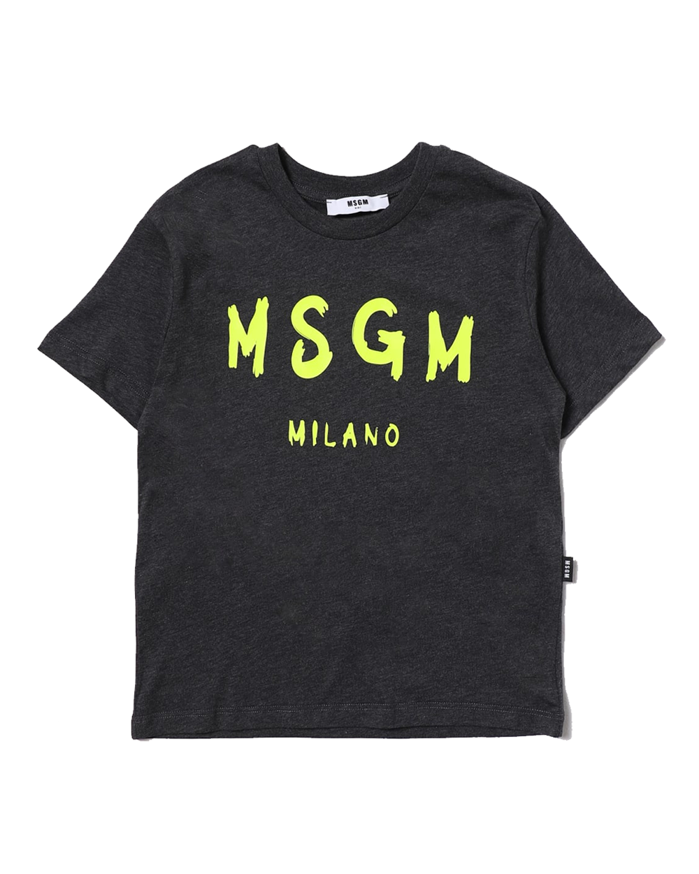 [MSGM] JERSEY T-SHIRT JUNIOR UNISEX MELANGE GRAY [12Y]