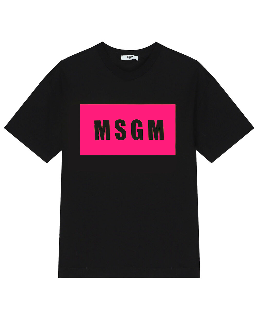 [MSGM] JERSEY T-SHIRT JUNIOR UNISEX NERO/BLACK [12Y]