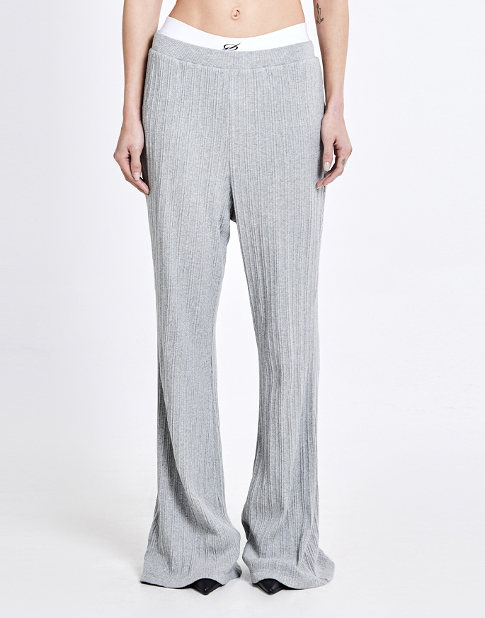 [51PERCENT] Irregular bootcut pants _ Gray