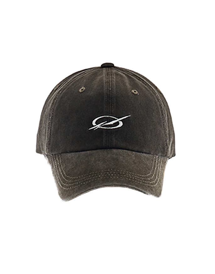 [51PERCENT] WASHED LOGO CAP _ Brown