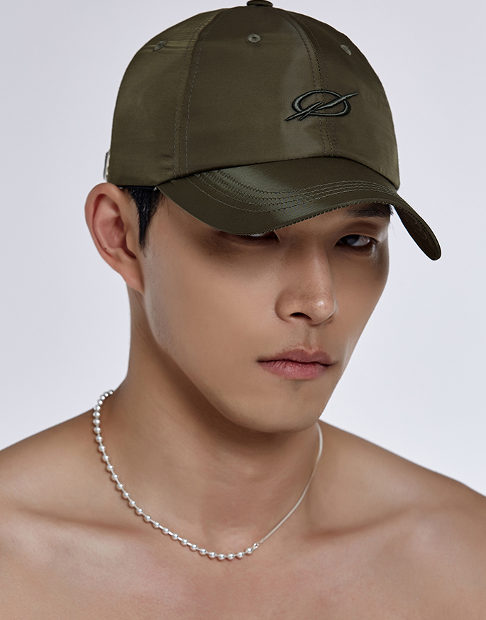 [51PERCENT] SHINY LOGO CAP _ Khaki