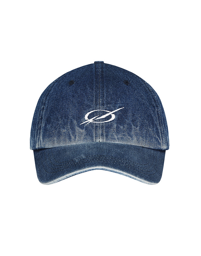 [51PERCENT]  Denim Logo cap _ Deep blue