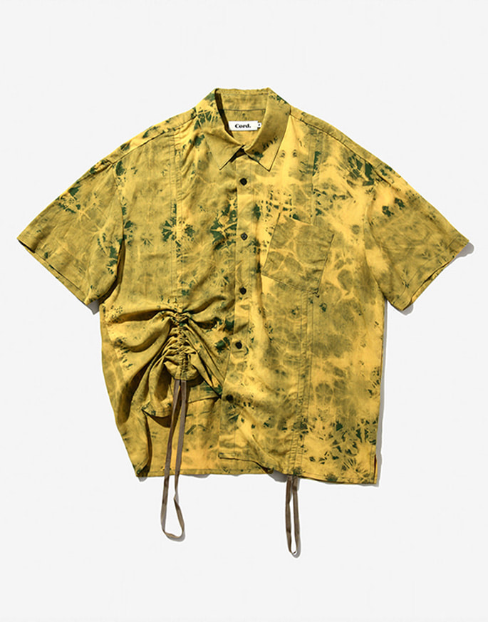 [CORD]  BLEACH DYEING STRAP SHIRT _ YL