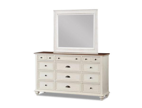 7032-110 Calvin Collection Dresser &amp; Mirror화장대( 와이드체스트 + 거울 )