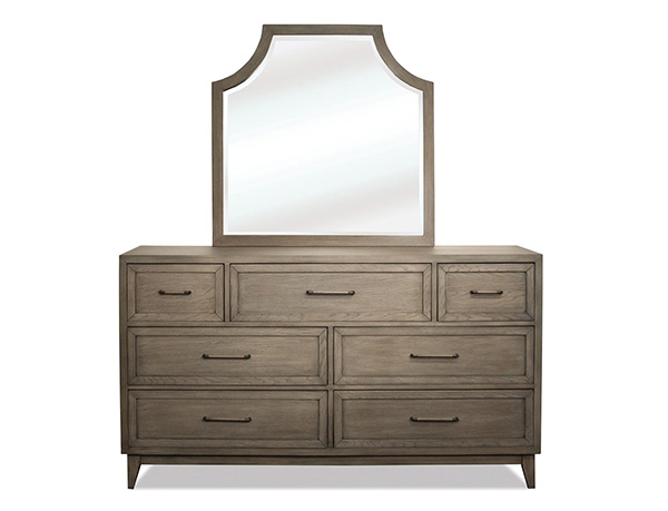 46162 Vogue Seven Drawer Dresser &amp; Mirror화장대( 와이드체스트 + 거울 )