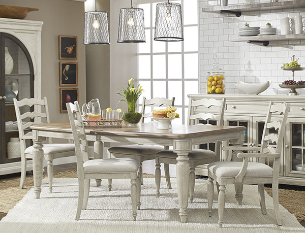 749-096 Nashville Collection Dining Set6인 식탁세트(테이블1ea+암체어2ea+사이드체어4ea)SBS 드라마 &#039;펜트하우스&#039; 유진(오윤희 역) 주방 가구 협찬