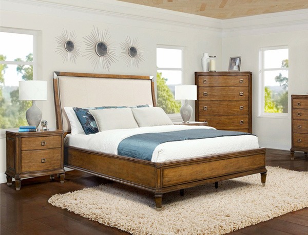 S7115 Traveler Boutique Collection Bedroom Set - Q size침대+화장대+거울+협탁+매트리스 상하단 포함전시분 특별구성 이벤트 제품