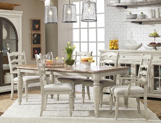 749-096 Nashville Collection Dining Set6인 식탁세트(테이블1ea+암체어2ea+사이드체어4ea)SBS 드라마 &#039;펜트하우스&#039; 유진(오윤희 역) 주방 가구 협찬