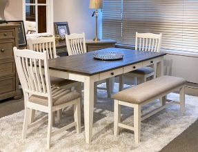 1147 Lakewood Dining Set6인 식탁세트 (테이블1ea+t사이드체4ea+벤치1ea)