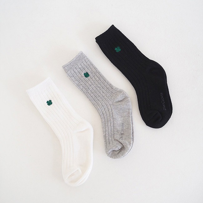 데일리 클로버 - socks (3종1set)