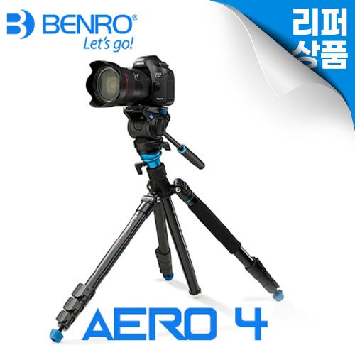 [리퍼상품] [단종제품] 벤로 영상 삼각대 키트 에어로4 AERO4 Aluminum [새제품] A2883FS4