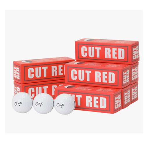 컷골프 Cut Golf 컷레드 Cut Red 골프공 24개입