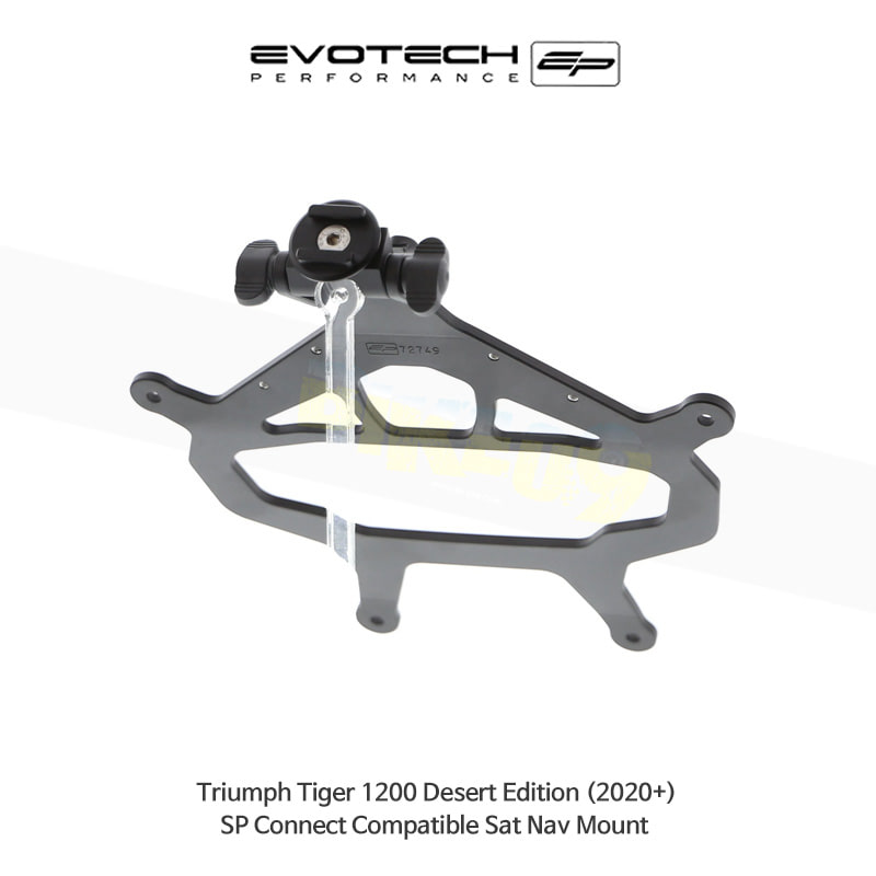 에보텍 TRIUMPH 트라이엄프 타이거1200 Desert Edition (2020+) 오토바이 SP Connect 네비 휴대폰 거치대 PRN014516-014677-12
