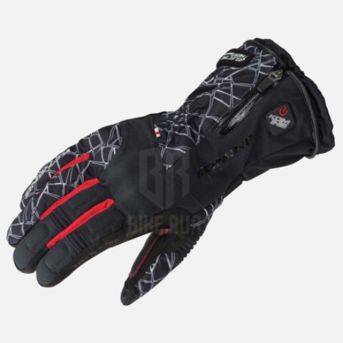 코미네 EK-205 ADVANCED PROTECT E-GLOVE (CRUSH BLACK RED) 플래그쉽 열선 라이더 장갑