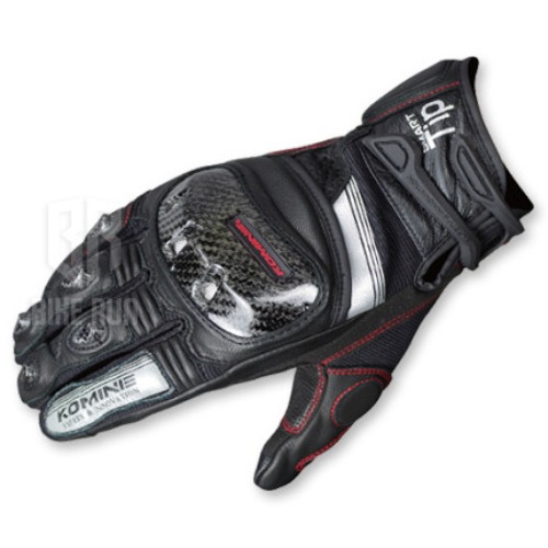 코미네 GK-193 PROTECT LEATHER M-GLOVES GUREN (BLACK) 가죽 라이더 장갑