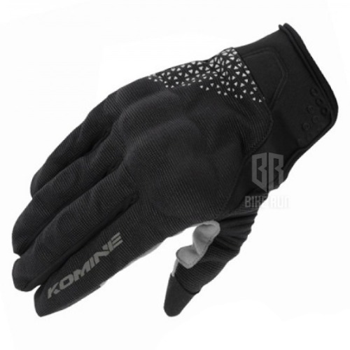 코미네 GK-183 PROTECT M-GLOVES BRAVE (BLACK DELTA-GREY) 스마트 메쉬 라이더 장갑