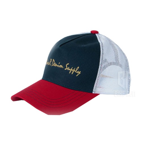 모빈스알 MOVINS.R AMICUS TROUBLE MESH CAP (NAVY WHITE RED) 라이더 모자