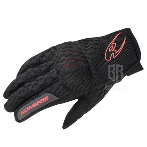 코미네 GK-243 PROTECT COOLING MESH GLOVES (BLACK RED) 여름 메쉬 라이더 장갑