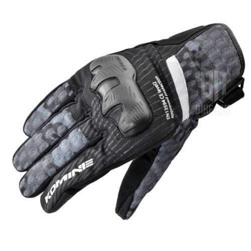 코미네 GK-244 SUPREME PROTECT MESH GLOVES (NEO-BLACK CAMO) 여름 소프트 메쉬 라이더 장갑