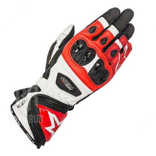 알파인스타 SUPERTECH GLOVES (BLK WHT RED) 오토바이 가죽 레더 슈퍼테크 롱 장갑