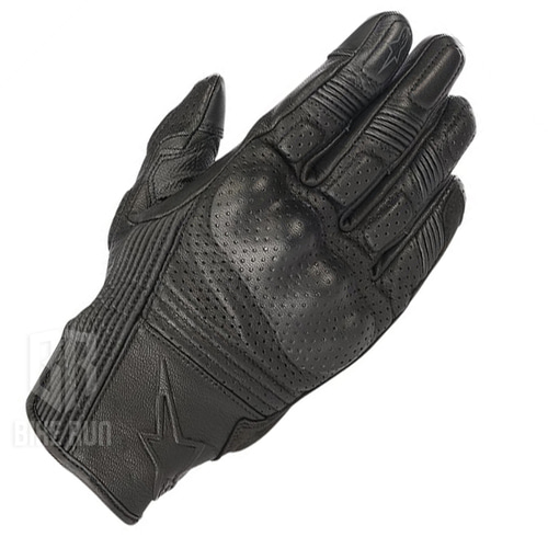 알파인스타 MUSTANG V2 GLOVES (BLK BLK) 오토바이 에어 메쉬 가죽 레더 여름 숏 보호 장갑