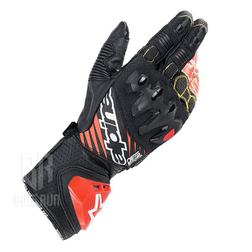 알파인스타 GP TECH V2 GLOVES (BLK WHT RED.F) 오토바이 가죽 레더 롱 보호 장갑