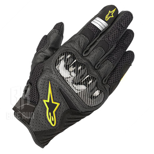 알파인스타 SMX-1 AIR V2 GLOVES (BLK YELL.F) 오토바이 스쿠터 여름 에어 메쉬 숏 보호 장갑