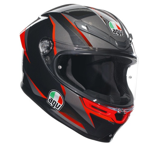 AGV K6 S SLASHCUT BLACK GREY RED 풀페이스 슬래쉬 컷 라이더 오토바이 스쿠터 스포츠 로드 헬멧