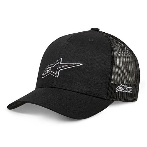 알파인스타 AGELESS OUTLINE TRUCKER HAT (BLK/BLK) 에이지리스 아웃라인 트래커 햇 캐주얼 바이크 오토바이 스쿠터 캡 모자