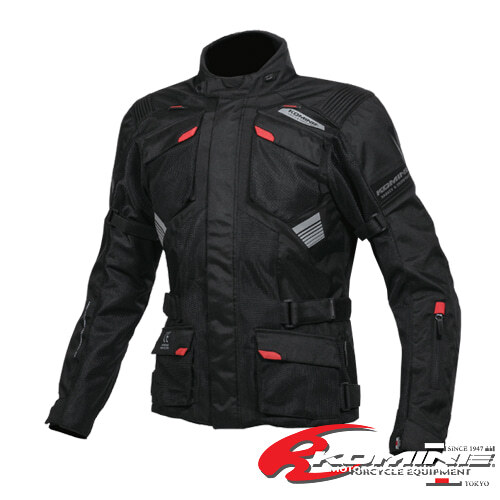 코미네 JK-142 PROTECT ADVENTURE MESH JACKET (BLACK) 여름 어드벤쳐 투어 메시 통풍 오토바이 스쿠터 라이더 자켓