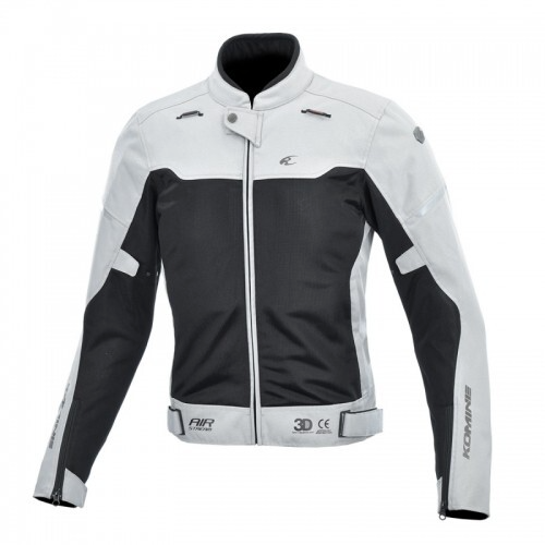 코미네 JK-158 P RIDER MESH JACKET (L.GREY BLACK) 여름 라이딩 메시 통풍 오토바이 스쿠터 라이더 자켓