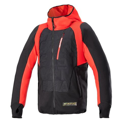 알파인스타 ALPINESTARS MO.ST.EQ HYBRID HOODED JACKET (BLACK FLAME RED) 어반 하이브리드 메쉬 스쿠터 바이크 오토바이 자켓