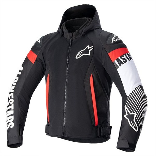 알파인스타 ALPINESTARS ZACA AIR JACKET (BLK WHT RED.F) 오토바이 스쿠터 에어 메쉬 내피 캐쥬얼 봄 여름 가을 후드 자켓