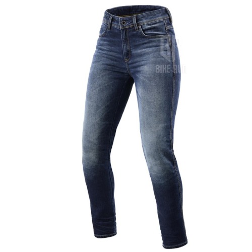 레빗 REV&#039;IT 여성용 MARLEY LADY JEANS SK (스키니핏) CE - A 클라스 (MEDIUM BLUE) 라이더 팬츠