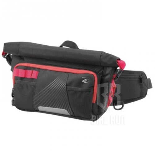 코미네 SA-244 WATER PROOF WAIST BAG 8L (BLACK RED) 방수 허리백