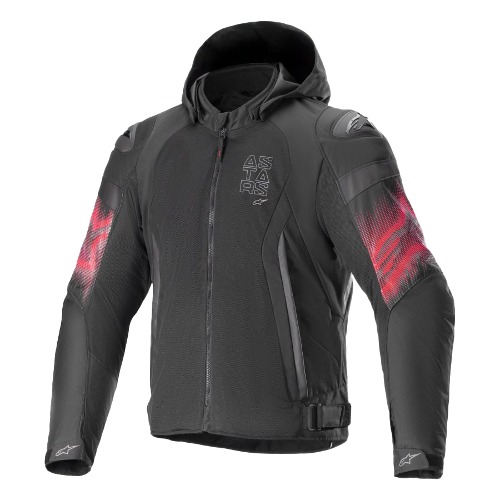 알파인스타 ZACA AIR VENOM WP JACKET (BLK B.RED) 오토바이 스쿠터 에어 메쉬 베놈 방수 봄 여름 가을 후드 자켓