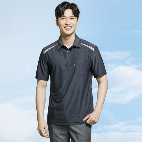 파브 냉감소재 반팔 기능성 카라 회사 유니폼 티셔츠 (TS-2101)