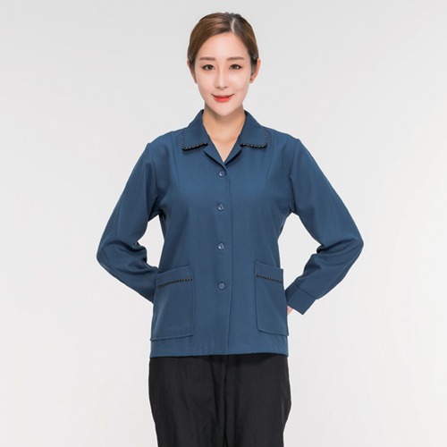 여성근무복 긴팔 미화복 청소복 (SSW-8016)