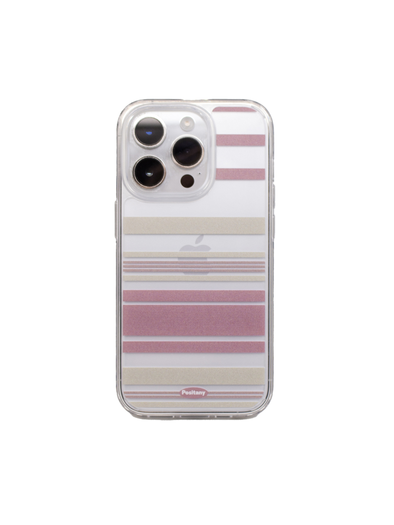 Pink beige stripe  phone case