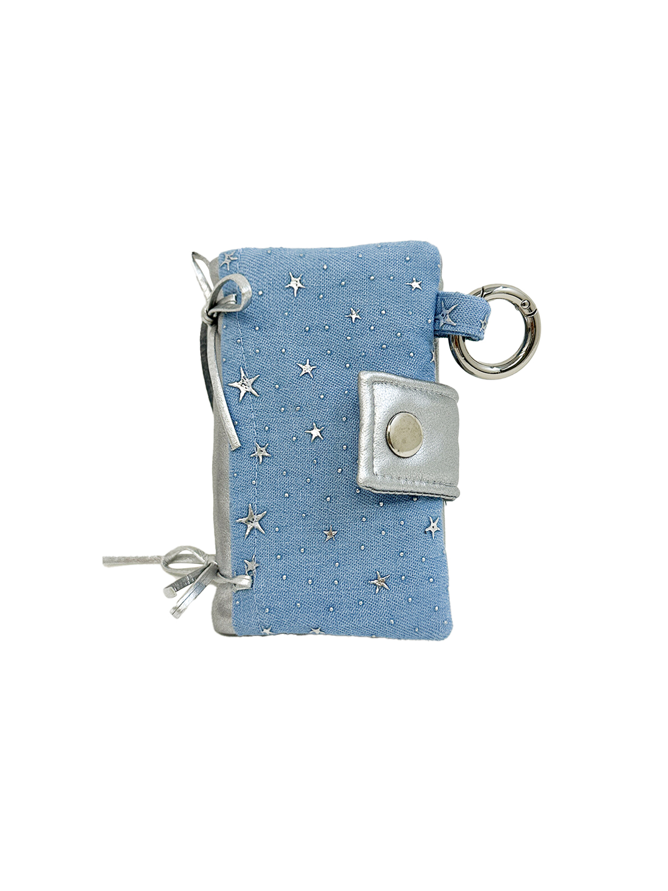 Snug ribbon card wallet (LIGHT BLUE)